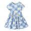 ShiJ Teenage Girl Dress 1~12Y Cotton Print Summer Children Clothing