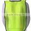 high visibility traffic mesh safety vest with hook and loop fastener
