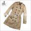 Wholesale Ladies Lambskin Genuine Leather Jackets Long Classic Duster Coats