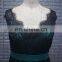 Wholesale V Neckline Cap Sleeve Two Tone Fat Women Patterns Of Lace Evening Dress