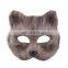2017 Halloween decorations plastic fox fur animal half face mask for sale wholesale MFJ-0085