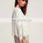 Fashion woman lace inset pleated summer kimono designs