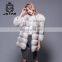 Top sale good quality latest designs for fox fur coat winter jacket women