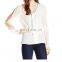 Designer clothing manufacturers in china, long sleeve cream lady shirt office uniform design