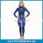 3D Printing Sea Blue Camo Vertigo Style Womens Underwater Hunter Spearfishing Wetsuit