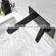 Commercial Wall Mounted Vanity Mixer Tap Black Washing Basin Faucet