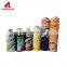 Aerosol paint tin can for hair spray