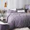 Naturelife Washed Duvet Cover Set 90x90 Full Queen Size with Zipper Closure Ultra Soft Hypoallergenic Comforter Cover Sets 3pcs