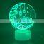 Muslim 3D Lamp 7 Color Changing 2019 Creative Kids Gift Table Desk Decor LED Lamp