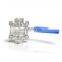 THD stainless steel cf8m 1000wog 3pc type butt weld  Manual Operated ball valve