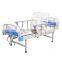 Factory Price Movable 2 Cranks Manual Folding Hospital Bed,Patient Bed,Medical Bed