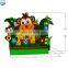 Customized Monkey Jungle Inflatable Bouncer House Castle Combo For Party