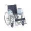Steel Frame Manual Folding Wheelchair for Disabled and Adults