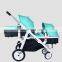 EN1888 certificate foldable baby carriage for twins cochecitos de beb 2 en 1