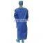 Blue Reinforced Surgical Gown SMS Fabric Level 3 Surgical Gown AMMI