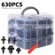650Pcs Bumper Retainer Clips Auto Fasteners Rivet Clips Body Fastener Kit with Plastic Box