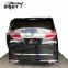 small auto tuning car body for toyota alphard 2015-2018 with lip diffuser grille side skirts