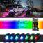 4 pods RGB Rock Lights kit app sync remote Control under car led light kit for utv atv off road 4x4