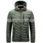 Male hot sale down jacket custom logo men's overcat down jacket thick hooded winter jacket plus size bubble coat