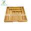 Expandable Bamboo Kitchen Storage Organizer with 8 compartments