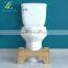 Bamboo Adjustable Original Squatting Toilet Stool Bathroom Anti-Slip toilet Step Stool