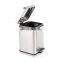 Elegant design household powder coating square pedal bin 3L 5L waste bin bathroom waste bin