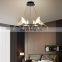 Professional Factory Decoration Indoor Black Gold Living Room Bedroom Acrylic Modern LED Pendant Lamp