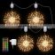 Creative Motor Rotation IP44 Waterproof USB Led Starburst Light Christmas Led Firework Lights Copper Wire Decoration Lights