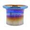 76mm 3 inch JDM Titanium Blue Cold Air Intake System Stack Kit Turbo Horn Funnel Kit