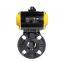 COVNA DN150 6 inch EPDM Lined Flange Type Double Acting Pneumatic Actuator UPVC Plastic Butterfly Valve