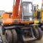 Used Hitachi EX100WD wheel excavator