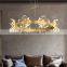 Indoor Bedroom Office Hotel Decoration Pendant Light Contemporary Living Villa Decor Art LED Acrylic Chandelier