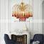 Vintage Water Drop LED Pendant Light French Snot Chandelier Extravagant American Glass Ceiling Hanging Lamp