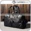 high quality sheep leather black rolling travel duffel bag organizer for men