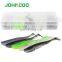 JOHNCOO 30pcs/box Plastic Artificial Soft Lures Set 77mm 2.8g Soft Jerk Bait For Bass Fishing T Tail Shad Worm