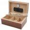 Custom high gloss finished wholesale modern okoume solid  fancy humidor cigar wooden luxury cigar humidor
