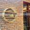 Round Wooden Wicker Rattan Woven Wall Shelf Rack for Living room or Bathroom