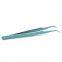 Professional eyelash grafting tweezers High precision eyelash hairdresser special flowering tool clip Blue