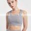 Plus Size Custom Logo Adjustable Shoulder Straps Shockproof Yoga Gym Bra Back Hook Fixed Fads Women Fitness Training Bra Top
