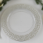 Reusable 13 Inch Gold or Silver Transparent Plate Party Decoration Plastic Charger Plates