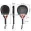 High Quality 3K 12K 18K Carbon Custom Pad Carbon Sports Paddle Padel  Rackets