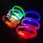 Wedding Decoration LED Light up Music Glow Silicone Wristband Custom LOGO LED Sound Activated Wristband