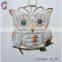 vintage metal wall art owl hanging decoration