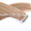 Raw natural Russian remy hair tape hair extension