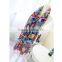 Colorful Tassels Printed Women Lady Daily Holiday Travelling Pashmina Shawl