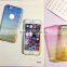 ultra-slim ice square gradual change grid pattern tpu phone case for iphone 6 plus
