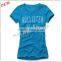 New Design Custom Printed Women Casual T Shirt Wholesale OEM Service Short Sleeve Fitness Sportwear