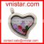 Vnistar exchangeable living memory glass locket pendant for floating charms wholesale VSP012