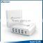 ETL Certified Intelligent 40W 8A 5 Port Usb Type C Charger for Mac Book Mobile Phone