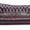 wood carved luxury living room italian leather upholstery sectional sofa